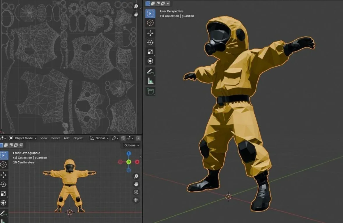 3Д Моделирование персонажей и пропсов для игры