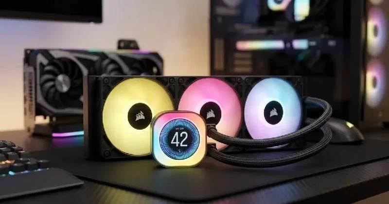 CORSAIR iCUE LINK TITAN 360 RX LCD система жидкостного охлаждения