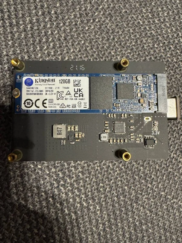Raspberry Pi 4b 8Gb с SSD Kingston 120 ГБ и адаптером