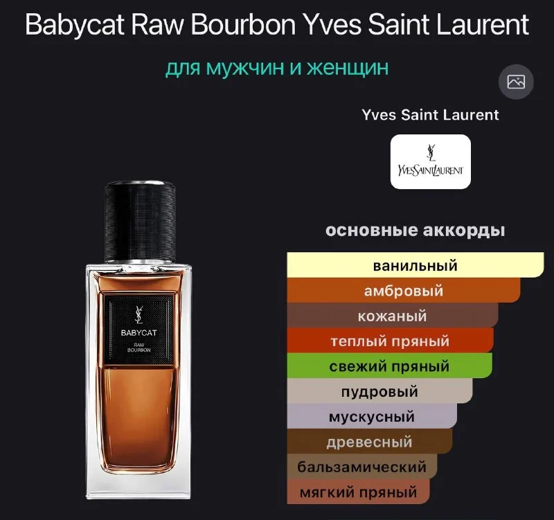 Парфюм Ysl Babycat Raw Bourbon
