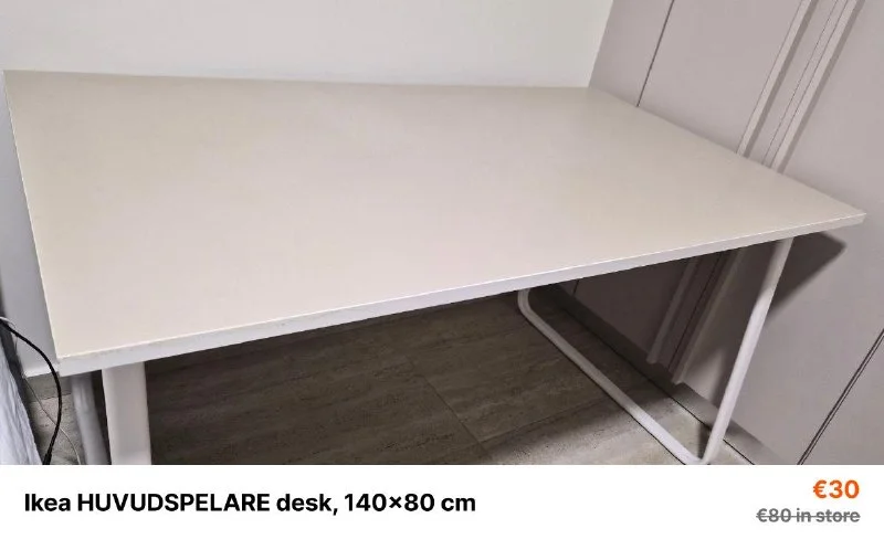 Рабочий стол Ikea HUVUDSPELARE 140х80 см