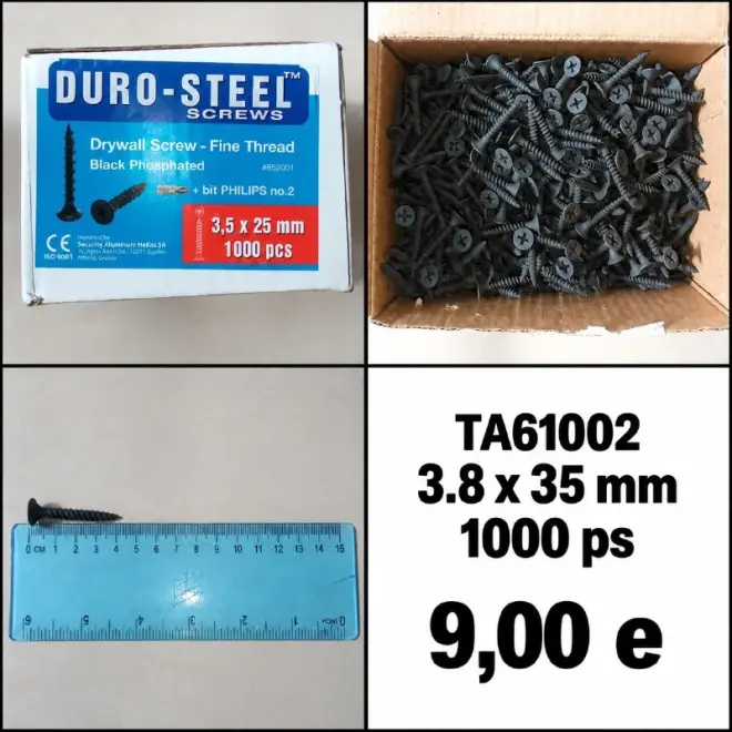 Шурупы DURO-STEEL и TA61002 (2 коробки)