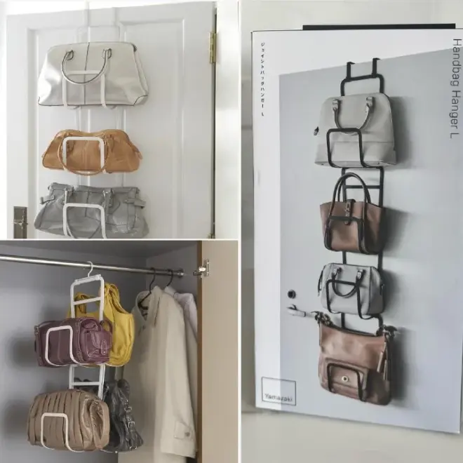 Новая подвесная система-органайзер для хранения сумок Yamazaki Handbag Hanger L