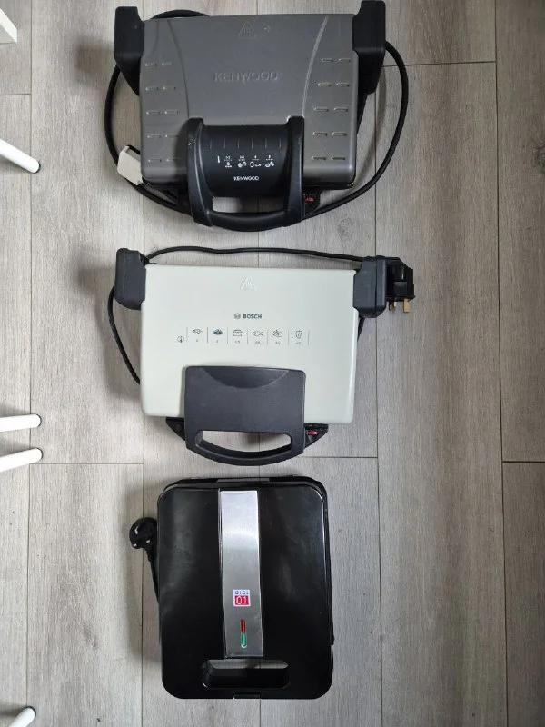 Лот из 3 кухонных приборов: сэндвичницы Kenwood, Bosch, Digi On
